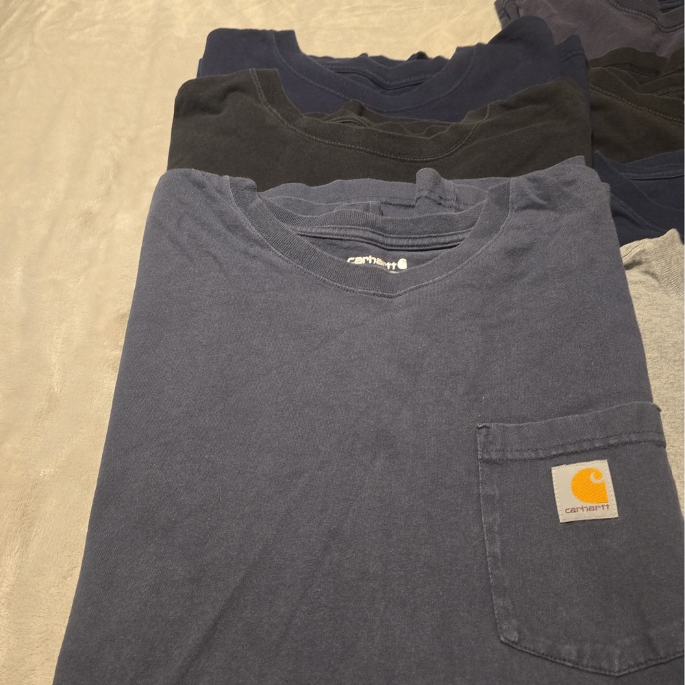 Carhartt Shirt Lot Of 7 Sz 2XL Tees T-Shirts Workwear Short Sleeve Loose OG Fit - Picture 2 of 16